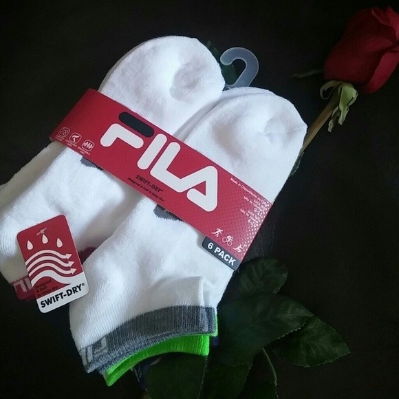 6 PACK FILA SOCKS LOW CUT NEW - Picture 2 of 3
